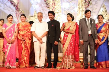 Hero Aadi Wedding Reception Photos